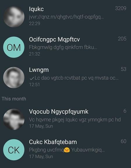 YAATA - SMS/MMS messaging 螢幕截圖 0