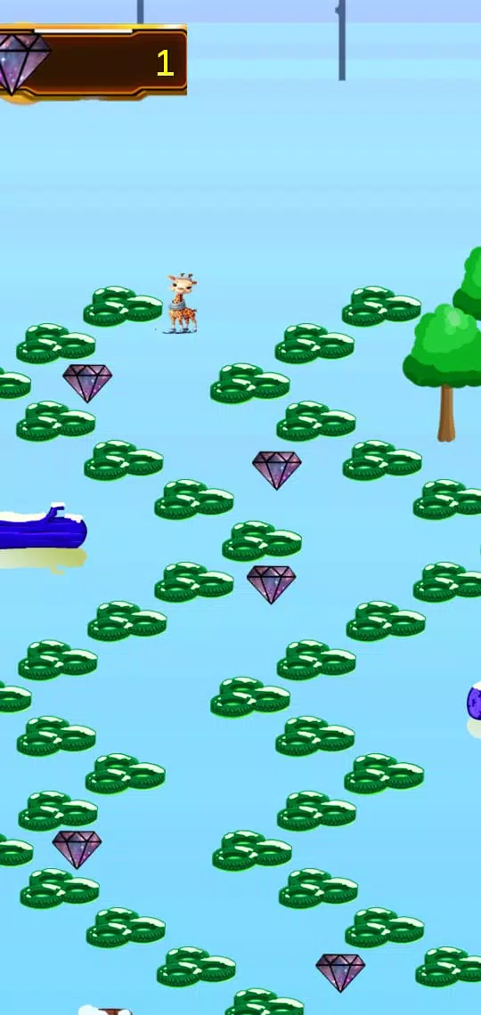 Snowy Giraffe Adventure Captura de tela 1