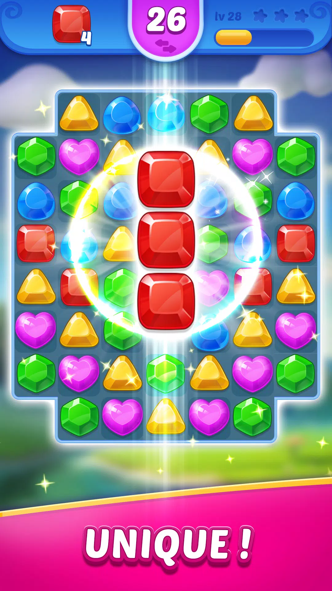 Jewel Blast Time - Match 3 स्क्रीनशॉट 0