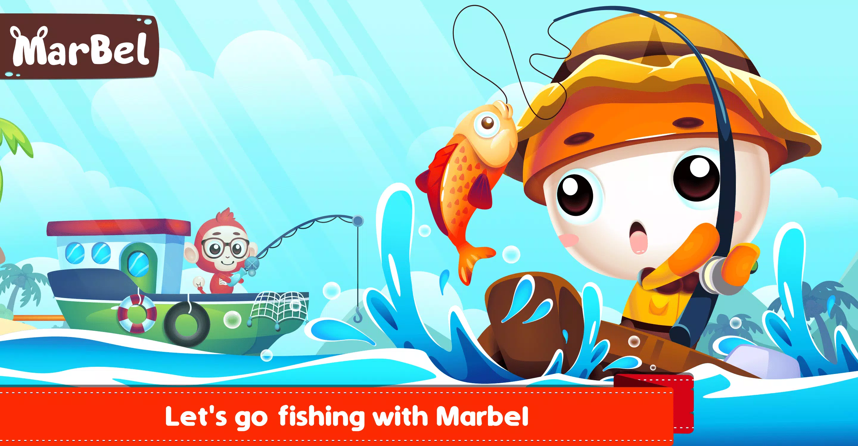 Marbel Fishing - Kids Games ဖန်သားပြင်ဓာတ်ပုံ 0