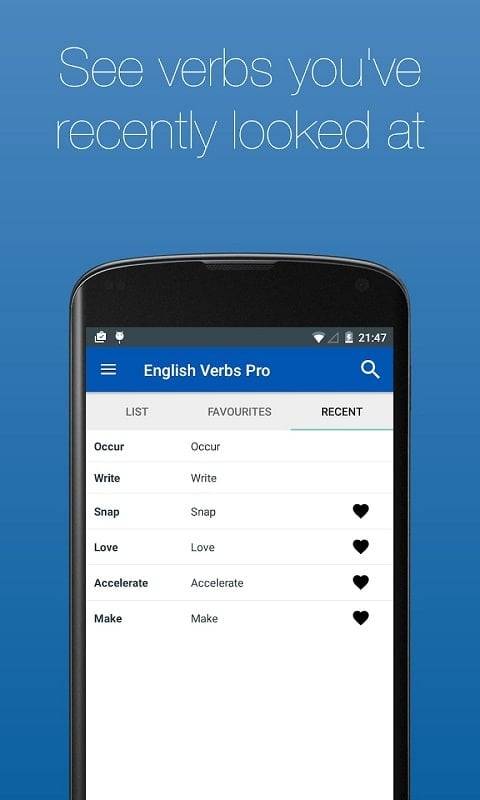 English Verb Conjugator Pro Скриншот 0