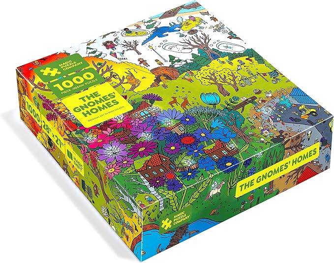 Ang Gnomes 'Homes • 1000 Piece Jigsaw Puzzle mula sa Magic Puzzle Company • Serye ng Tatlong