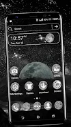 Moon Galaxy Theme Launcher Tangkapan skrin 0