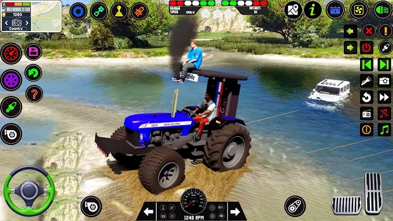 Tractor Driving Tractor Games Скриншот 0