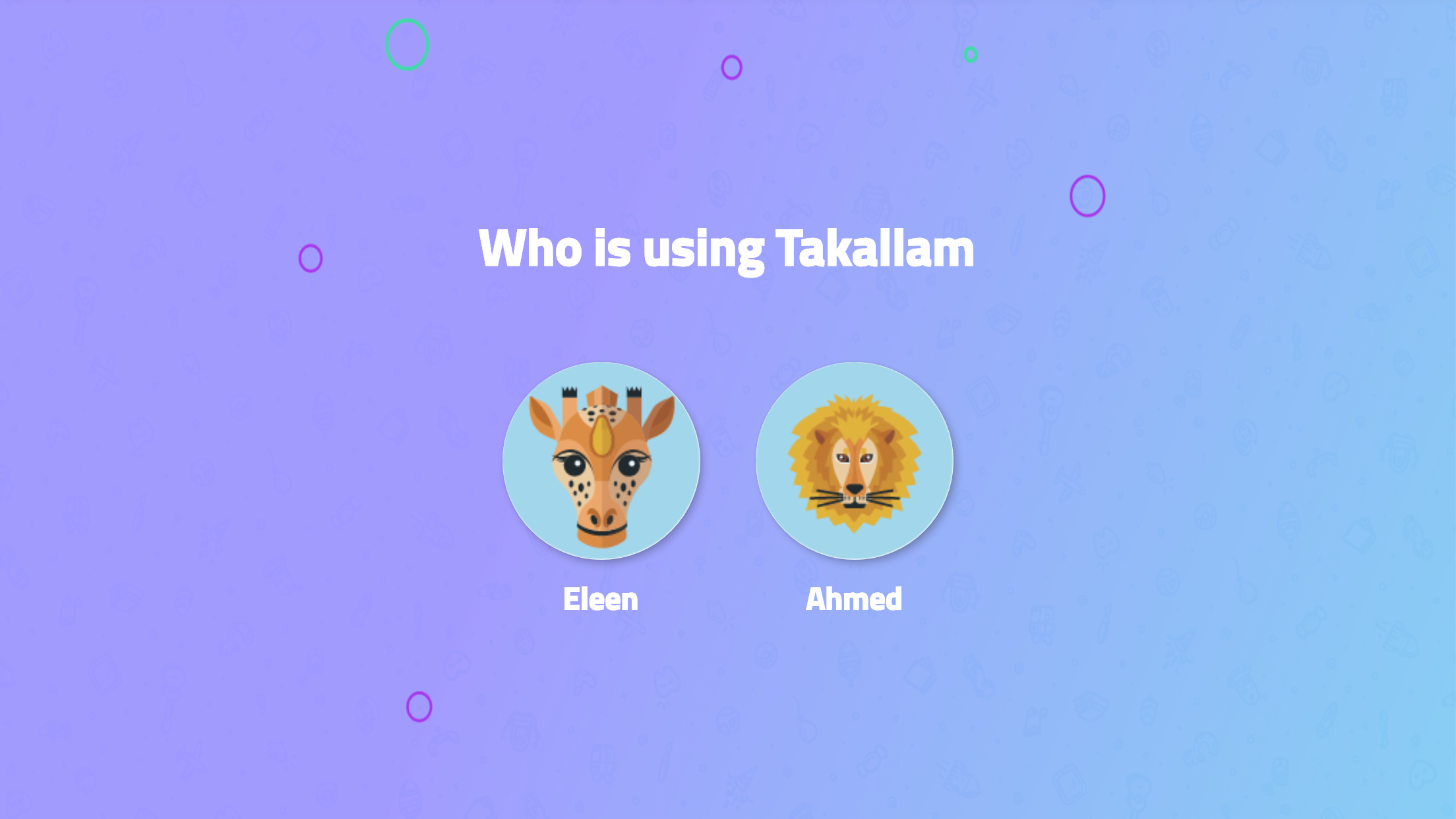 Takallam Capture d'écran 1