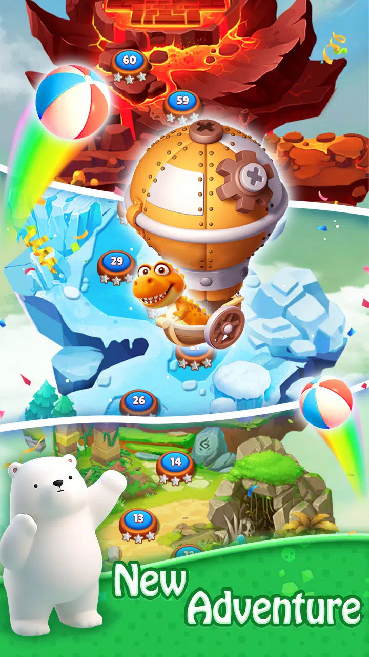 Bubble Shooter - Dino Match Ảnh chụp màn hình 3