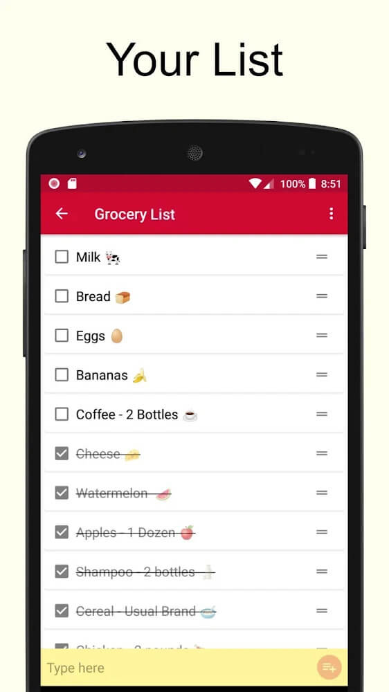 Shopping List - Simple & Easy Screenshot 2