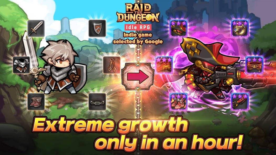 Raid the Dungeon : Idle RPG Mod Ảnh chụp màn hình 2