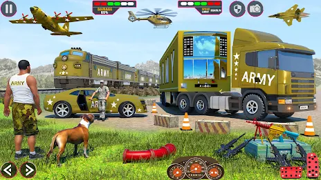 Army Car Truck Transport Games Ảnh chụp màn hình 1