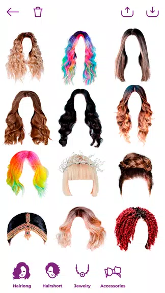 Woman Hairstyle Photo Editor应用截图第0张