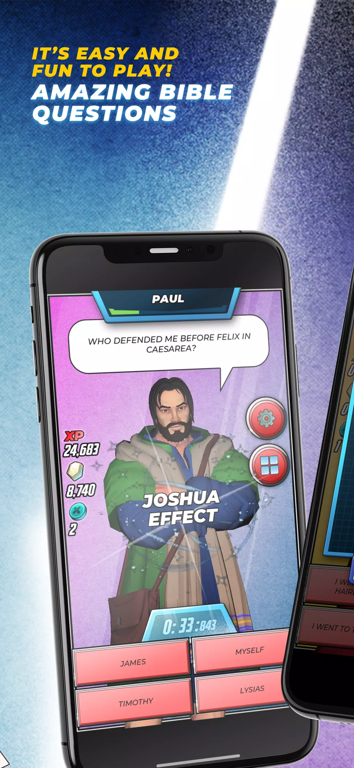 Bible Trivia Game: Heroes 스크린샷 2