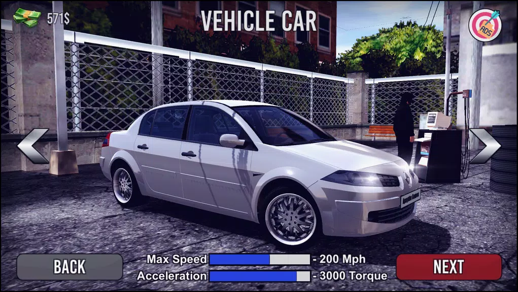 Megane Drift Simulator Zrzut ekranu 0