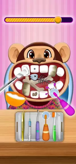 Hippo's Doctor : Dentist Games स्क्रीनशॉट 1