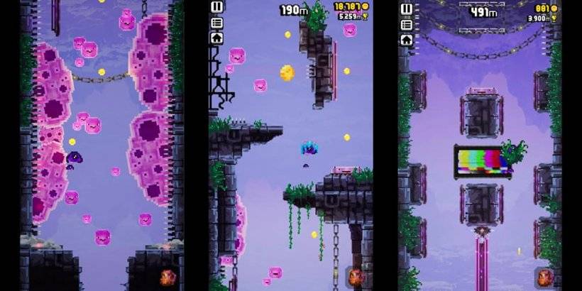 Slimeclimb: поднимается в подземном платформе, насыщенном действиями