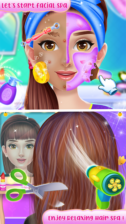 Doll makeup salon girl game Captura de tela 1