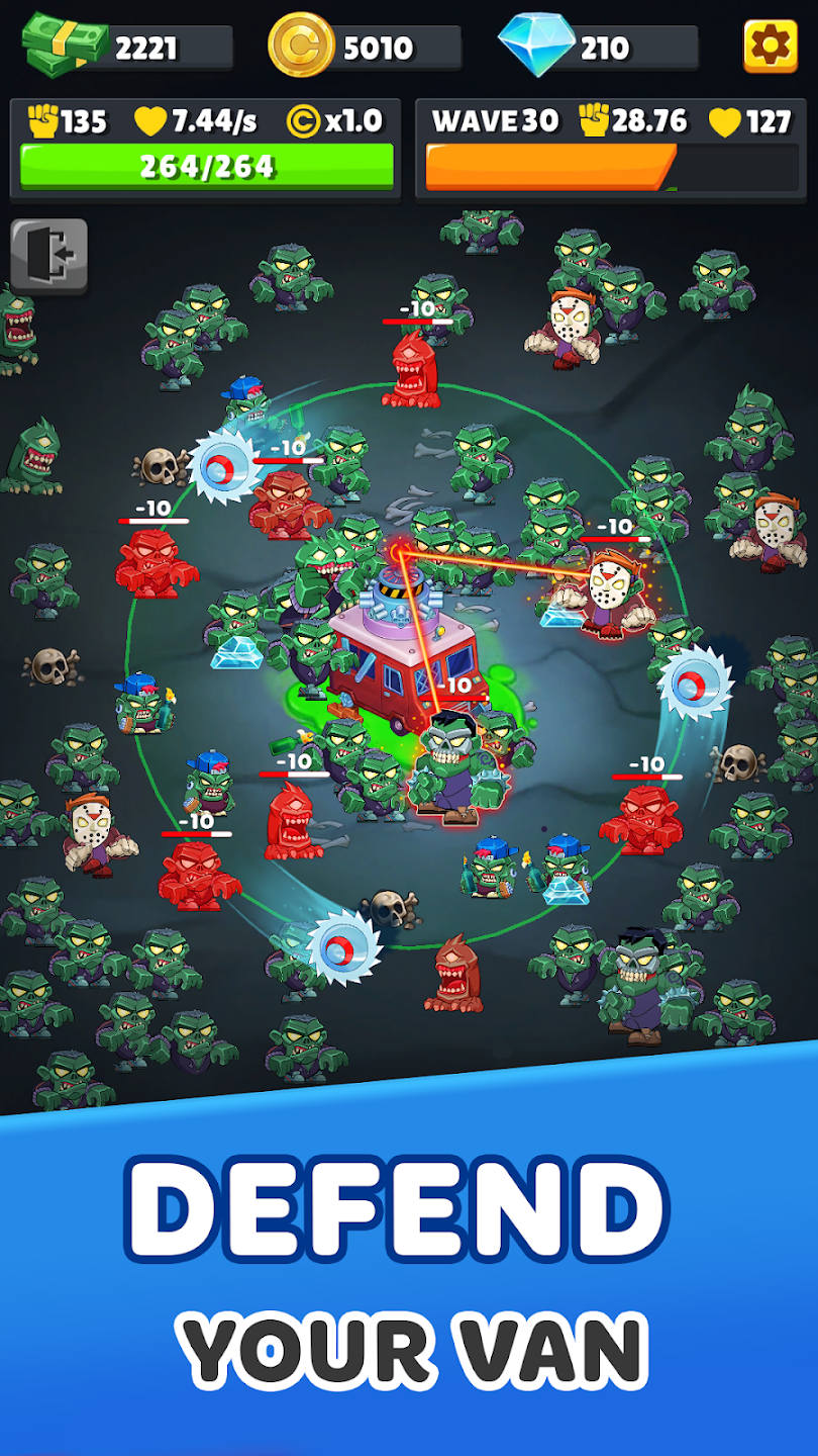 Zombie Van: Tower Defense TD Captura de tela 1