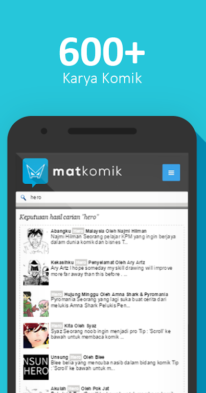 Matkomik - Apps Komik Percuma! Screenshot 1