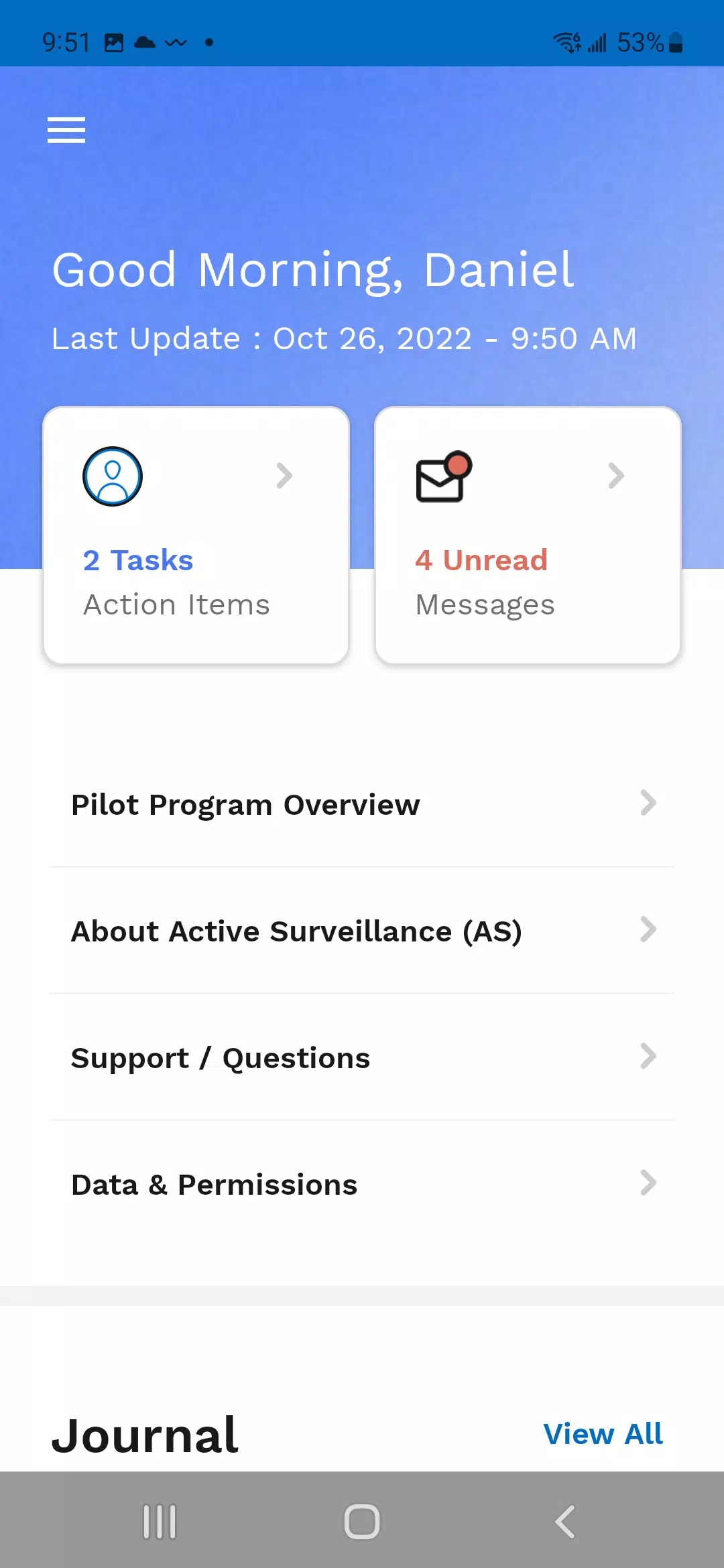 Wave Active Surveillance App 螢幕截圖 1