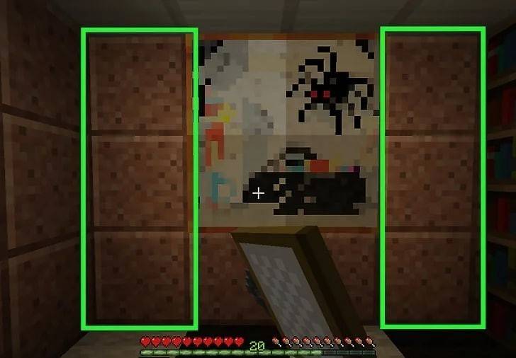 Cara menggantung lukisan di minecraft