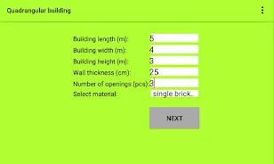 Construction calculator স্ক্রিনশট 1