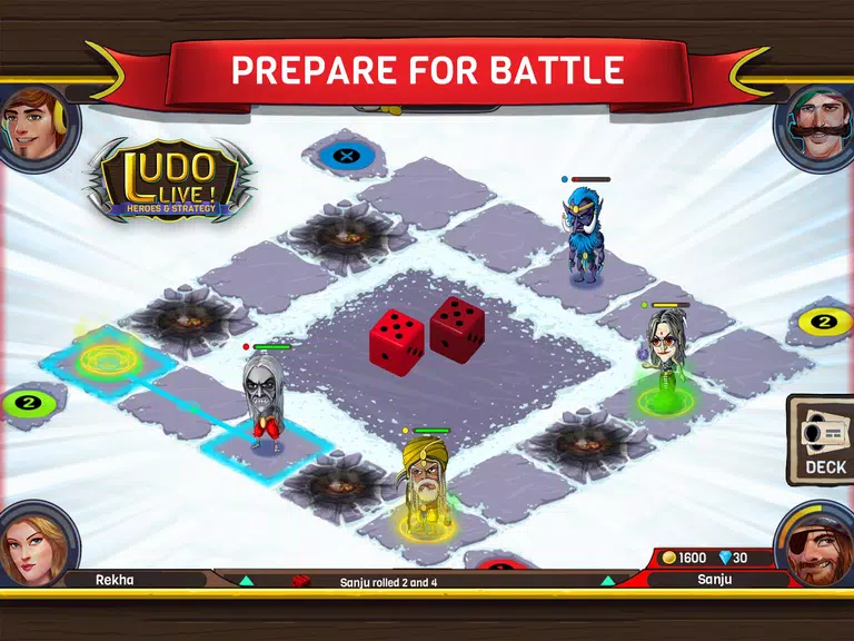 Ludo Live! Heroes & Strategy Captura de tela 1
