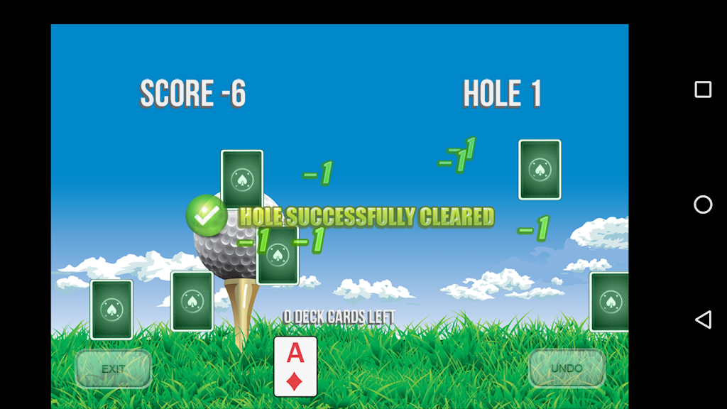 Golf Solitaire 18 螢幕截圖 2