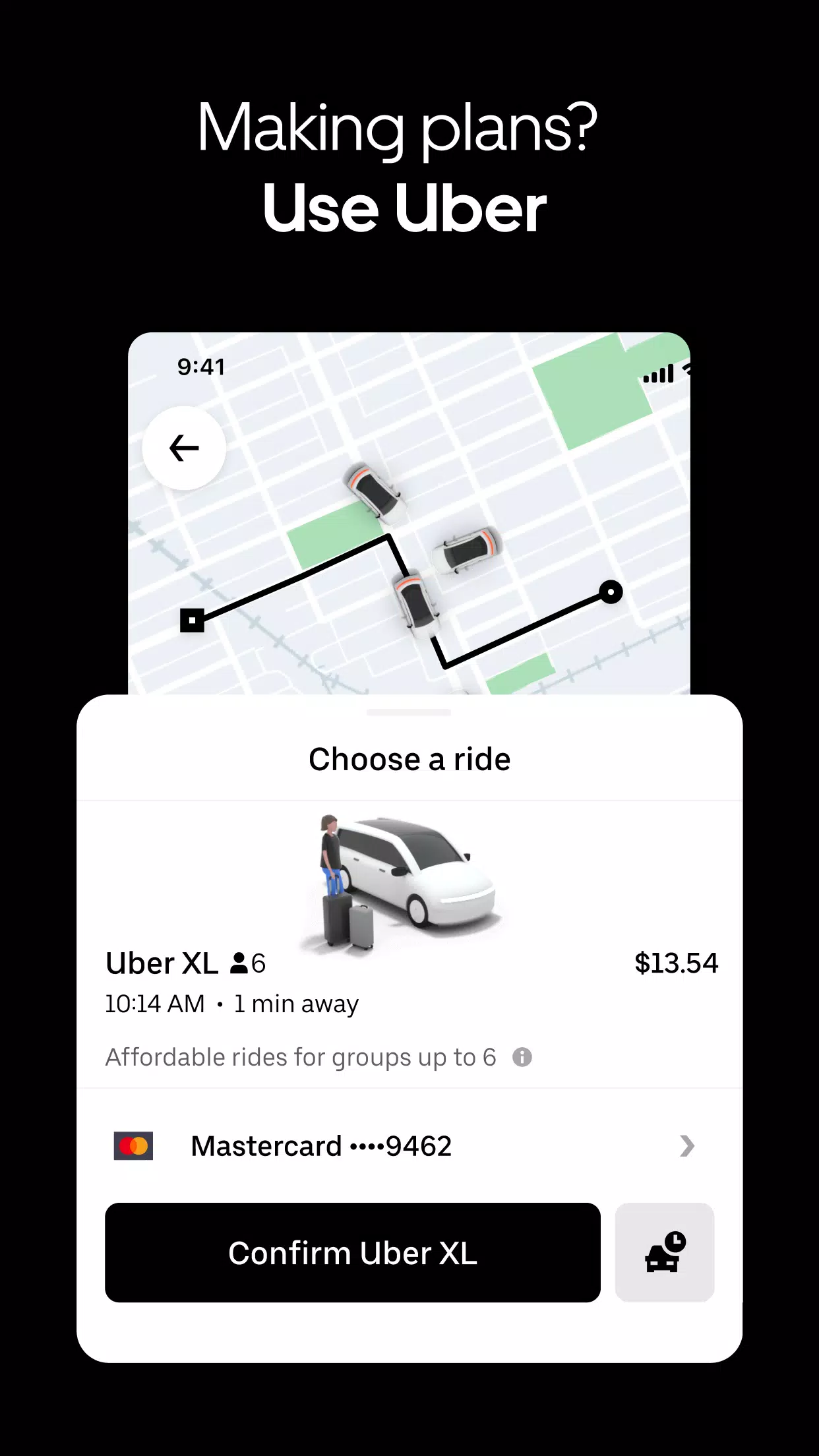 Uber : Commander une course Capture d'écran 3