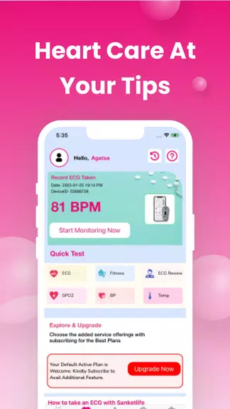 Sanket Life-ECG,Stress,Fitness Ảnh chụp màn hình 0