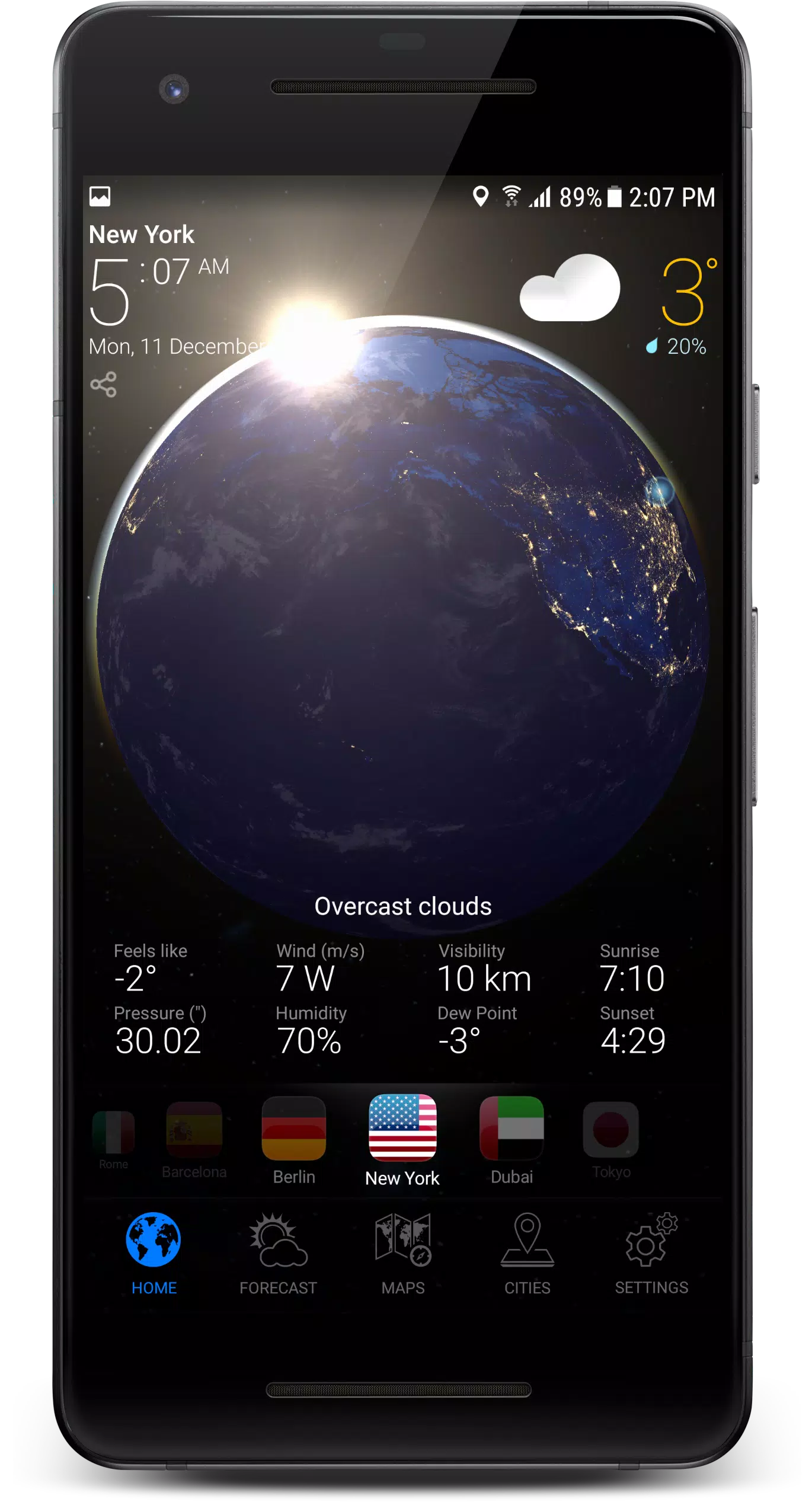 3D EARTH PRO - local forecast应用截图第1张