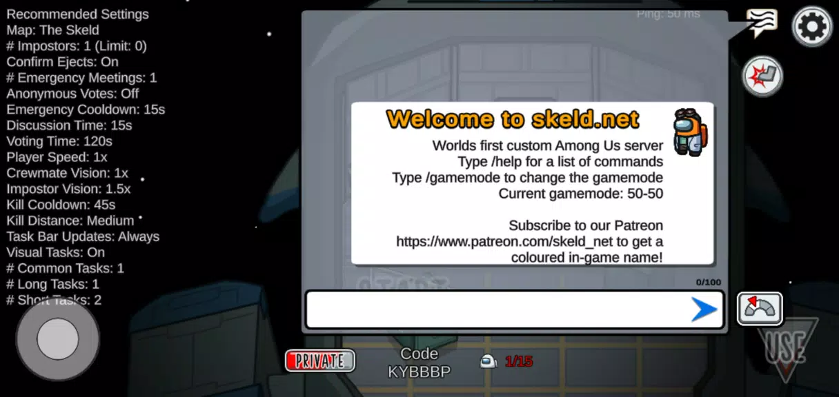 Skeld.net Among Us Mods ภาพหน้าจอ 1
