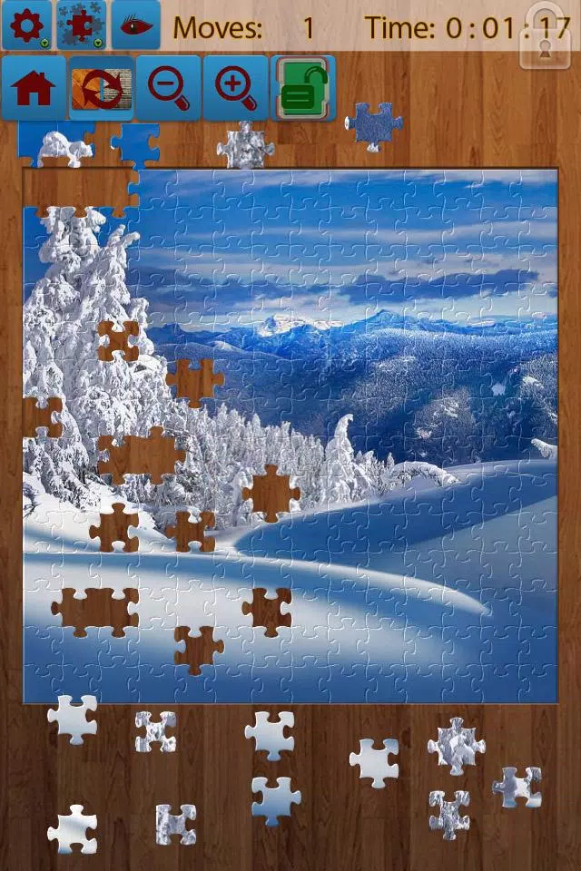 Snow Landscape Jigsaw Puzzles Скриншот 0