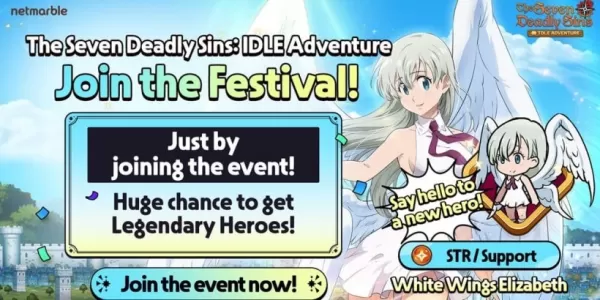 新しいキャラクターホワイトウィングスエリザベスが7つの致命的な罪に加わります：アイドルアドベンチャー