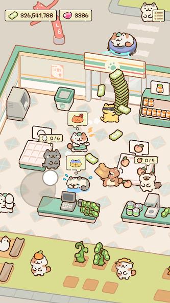 Cat Mart: Cute Grocery Shop Mod スクリーンショット 1