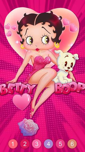 Betty Boop Vintage Coloring Ảnh chụp màn hình 0