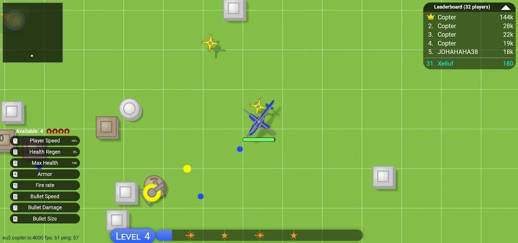 Schermata copter.io -Destroy the enemies 3