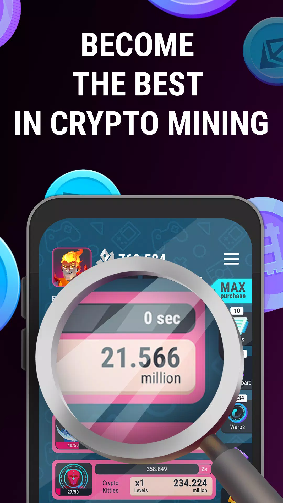 Crypto Miner Tycoon Schermafbeelding 2