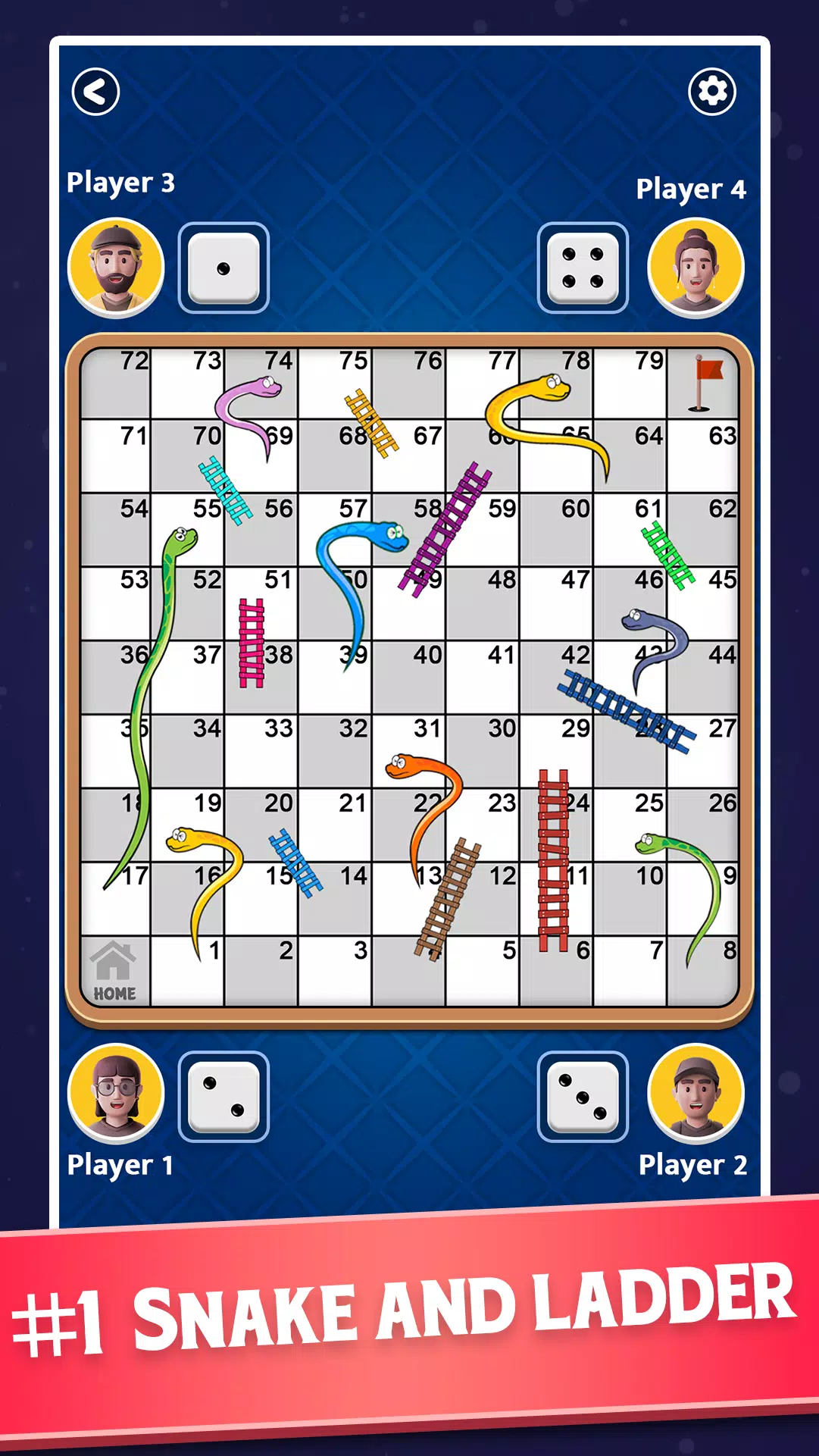 Snakes and Ladders - Ludo Game Ảnh chụp màn hình 1