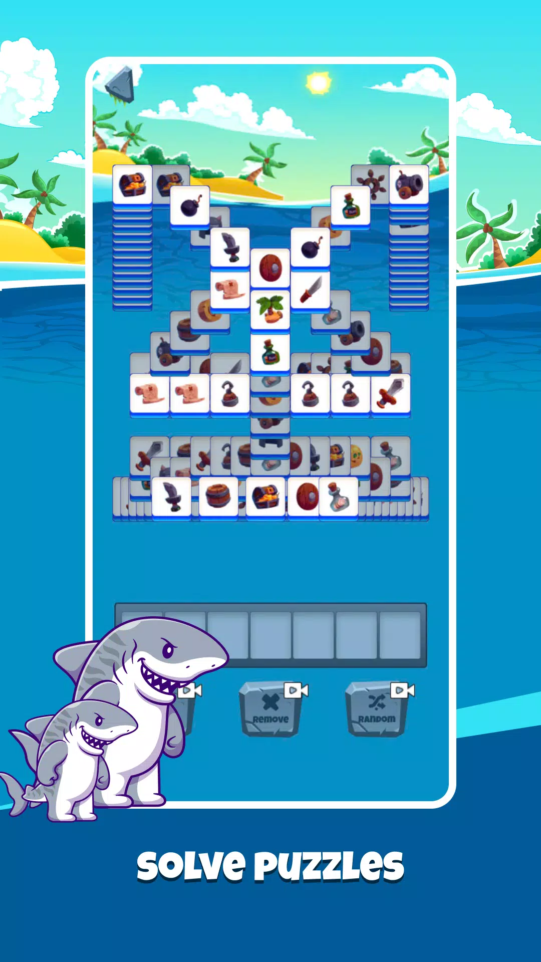 Shark Attack:Match Puzzle Game スクリーンショット 1