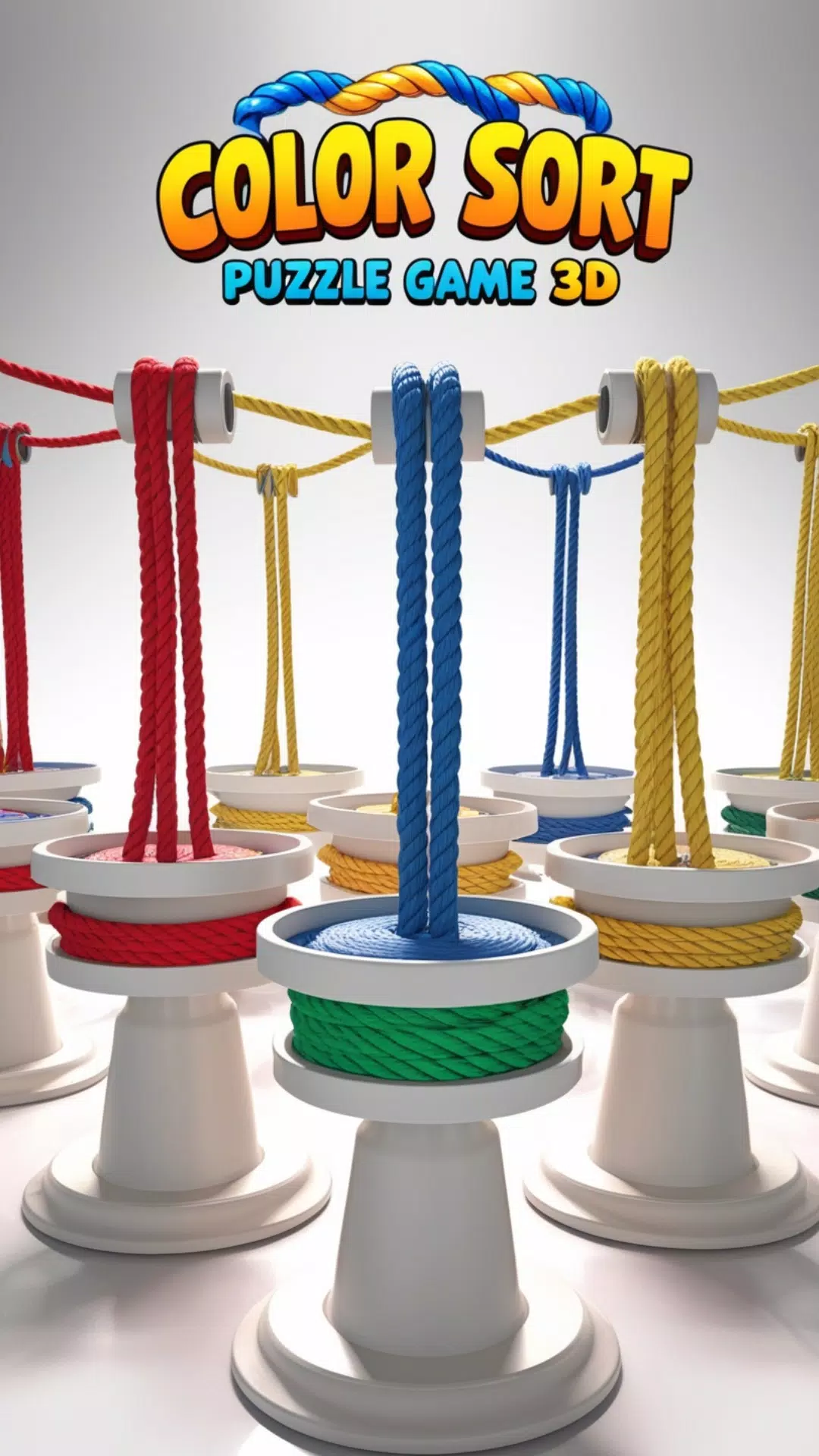 Rope Color Sort Puzzle Game 3D 螢幕截圖 2