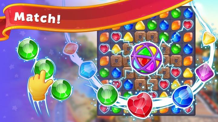 Gem Valley - Match 3 & Restore স্ক্রিনশট 2