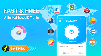 Fast VPN Ultra Fast Proxy VPN Captura de pantalla 2