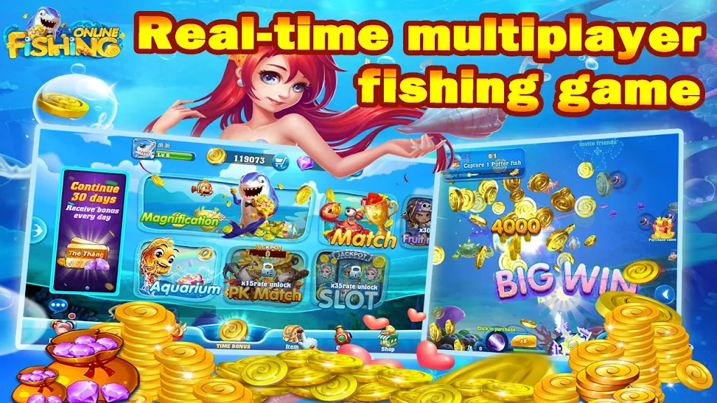 Fishing Online: Classic fish machine, free game スクリーンショット 1