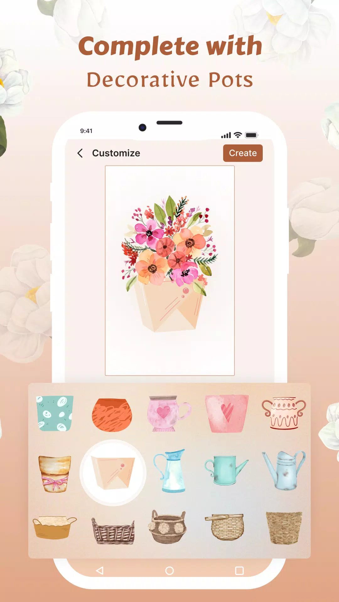 Flower Language Wallpaper DIY Schermafbeelding 3