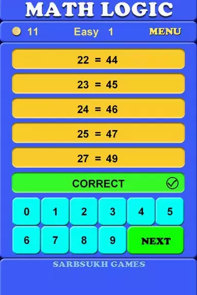 Schermata Math Logic 3