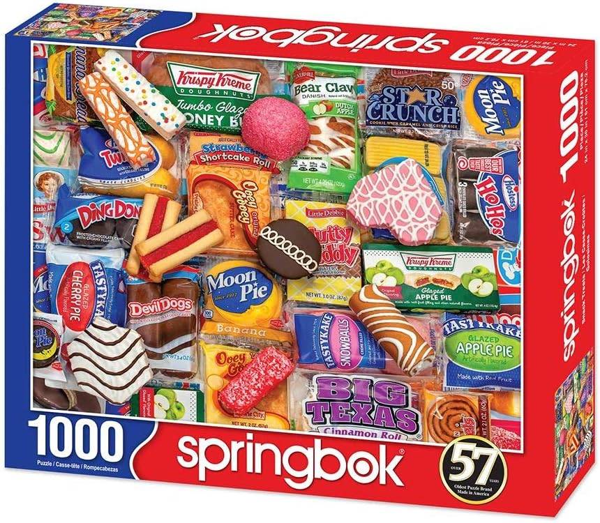 Springbokの1000個のジグソーパズルスナックのおやつ