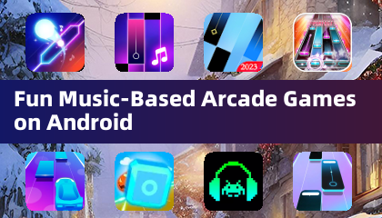 Masayang laro na nakabatay sa arcade ng musika sa Android