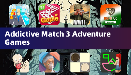 中毒性マッチ3アドベンチャーゲーム